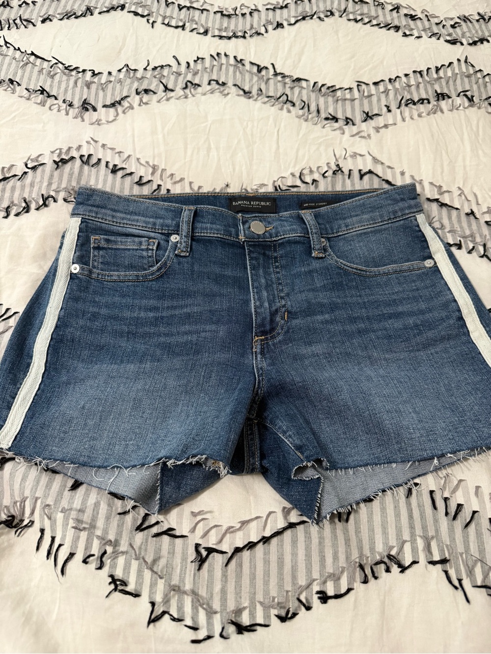 Banana Republic Blue Mid-Rise Denim Shorts NWOT